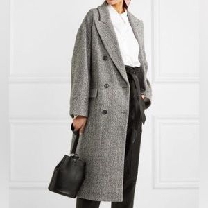 Isabel Marat Etoile Oversized Tweed Coat, FR36 (US 4)